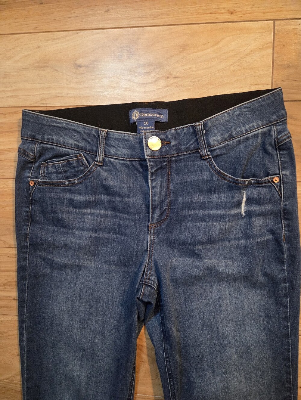 Democracy Ab Solution Bootcut Jeans Womens Shaping Stretch Size 10 - Picture 3 of 9